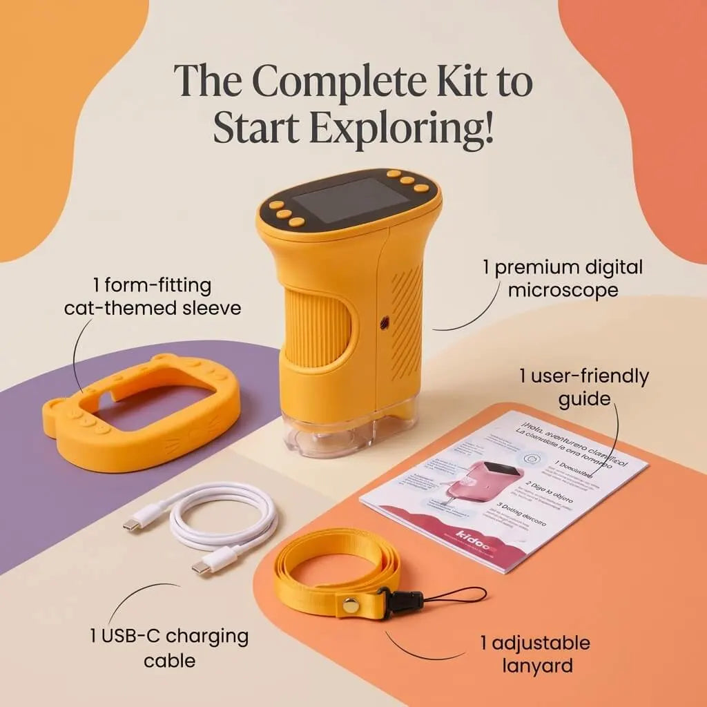 Handheld Digital Microscope for Kids Learning